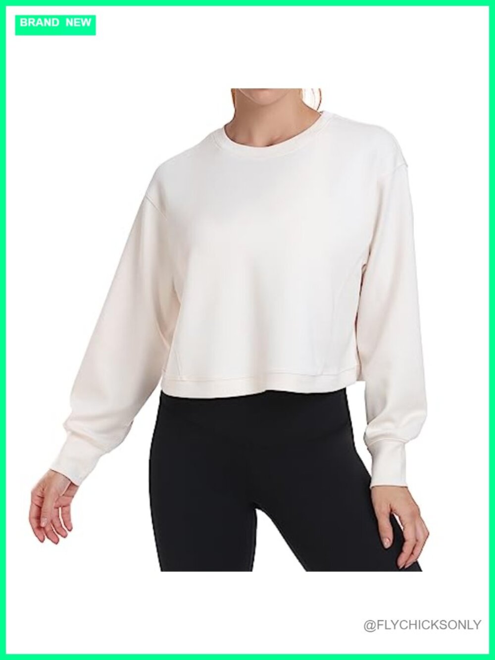 Long Sleeve Athletic Sweatshirt Crewneck Modal Pullover Thumbhole